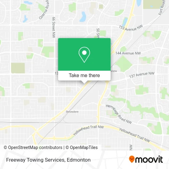 Freeway Towing Services map
