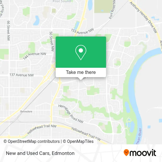 New and Used Cars map