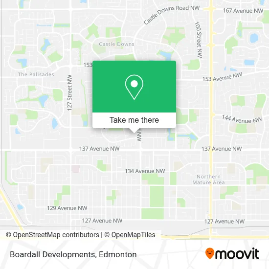 Boardall Developments map