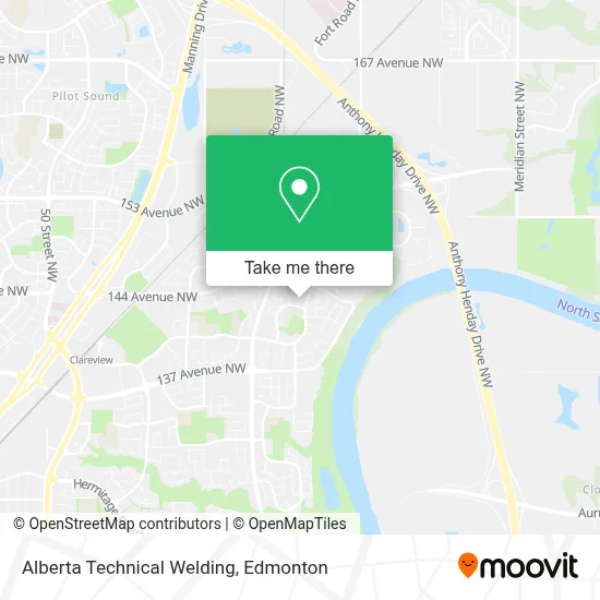 Alberta Technical Welding map