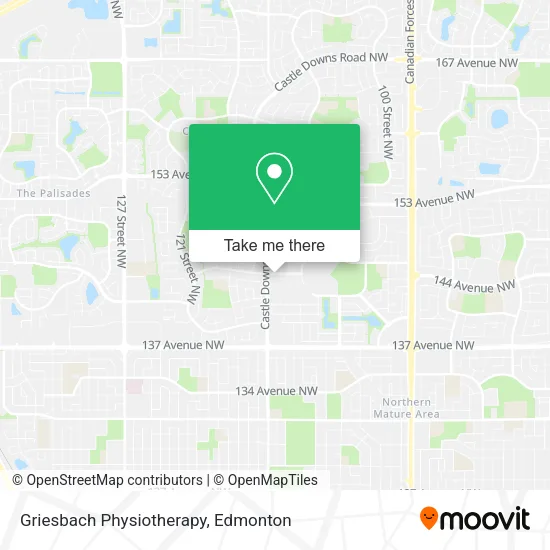 Griesbach Physiotherapy map