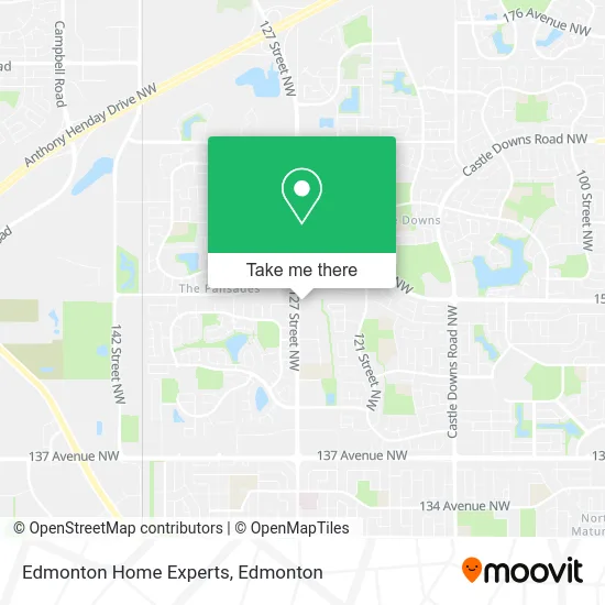 Edmonton Home Experts map