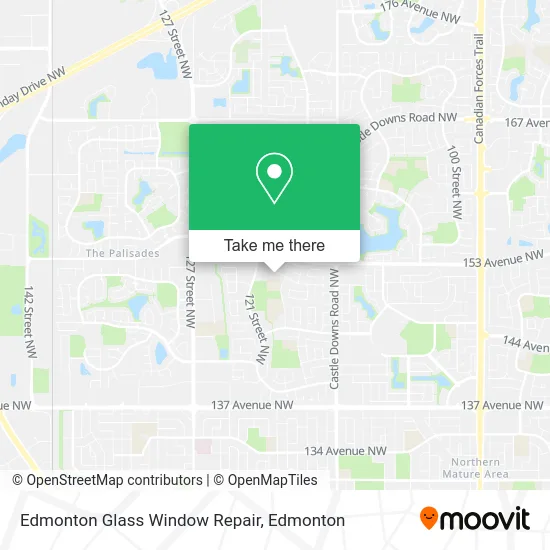 Edmonton Glass Window Repair map