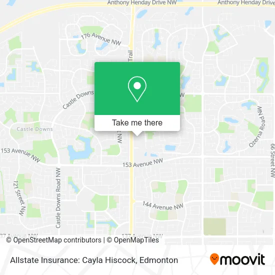 Allstate Insurance: Cayla Hiscock map