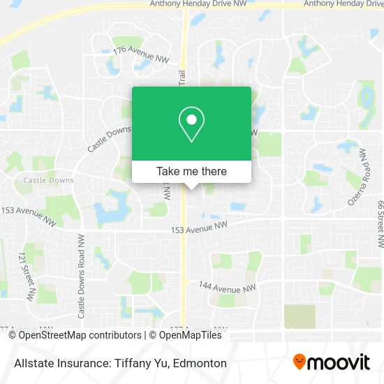 Allstate Insurance: Tiffany Yu map