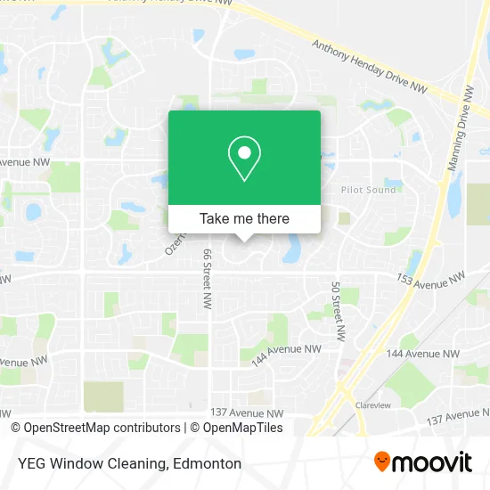 YEG Window Cleaning map