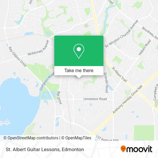 St. Albert Guitar Lessons map