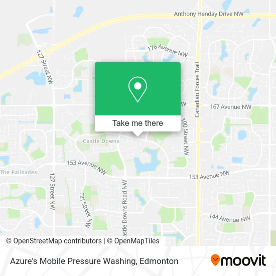 Azure's Mobile Pressure Washing map