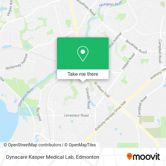 Dynacare Kasper Medical Lab map