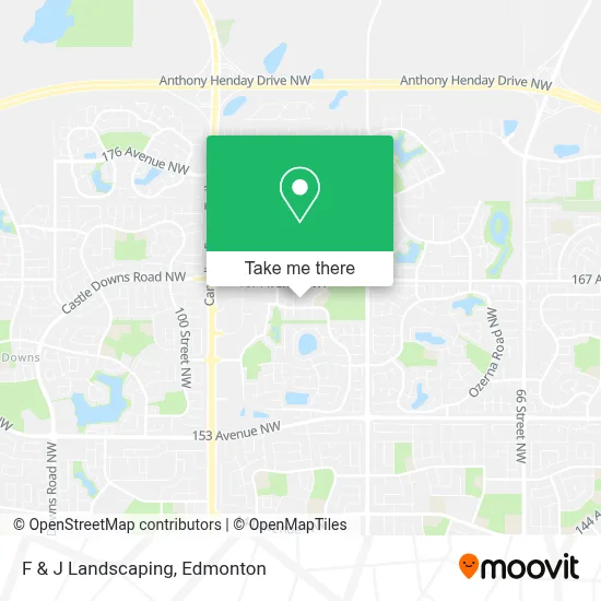 F & J Landscaping map