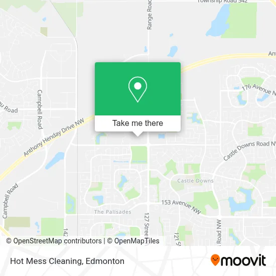 Hot Mess Cleaning map