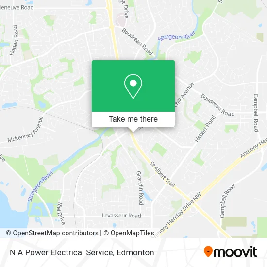 N A Power Electrical Service map