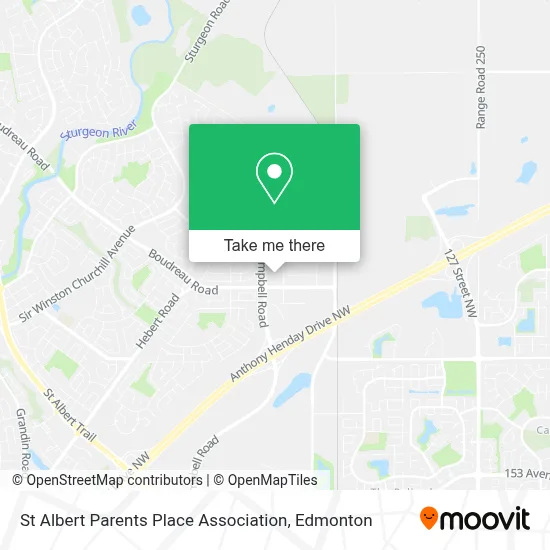 St Albert Parents Place Association map