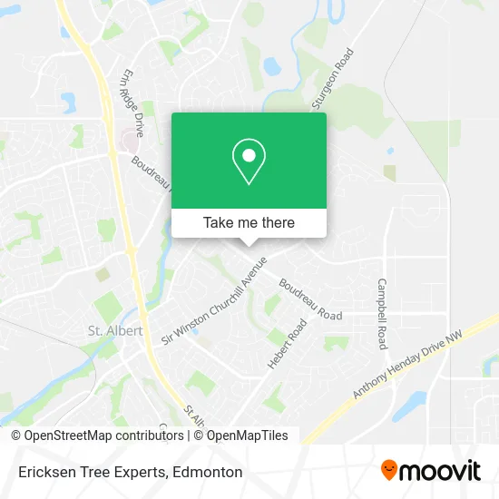 Ericksen Tree Experts map