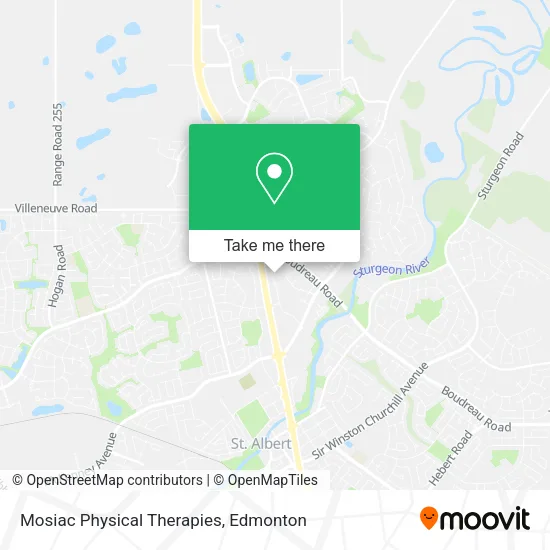 Mosiac Physical Therapies map