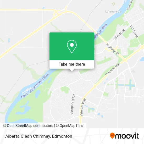 Alberta Clean Chimney map