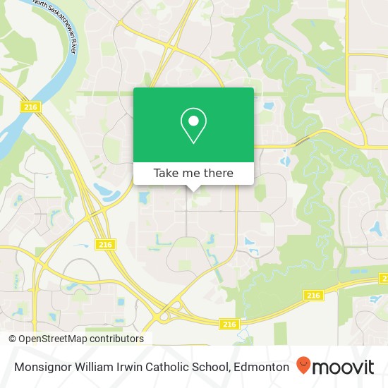 Monsignor William Irwin Catholic School map