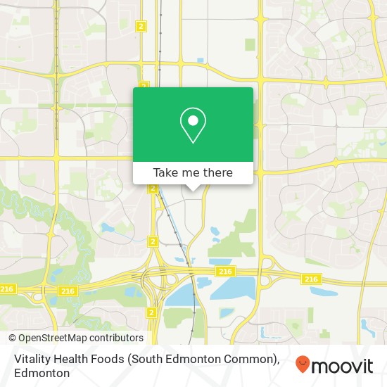 Vitality Health Foods (South Edmonton Common) plan