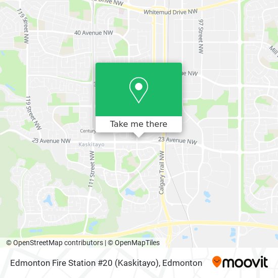 Edmonton Fire Station #20 (Kaskitayo) plan