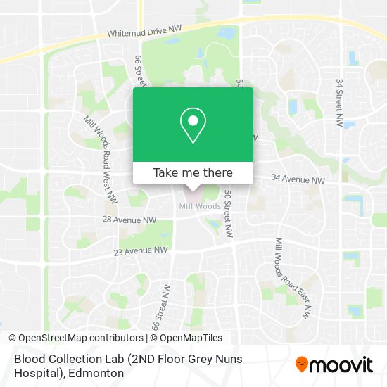 Blood Collection Lab (2ND Floor Grey Nuns Hospital) plan
