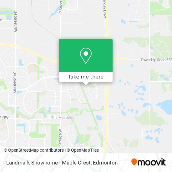 Landmark Showhome - Maple Crest map