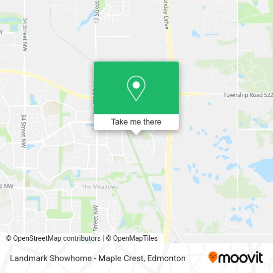 Landmark Showhome - Maple Crest map