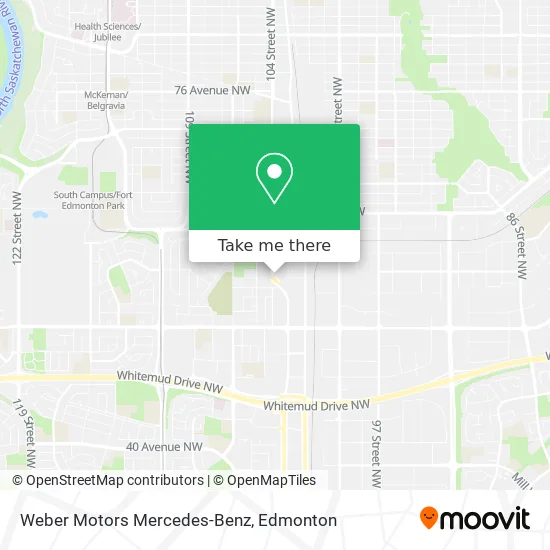 Weber Motors Mercedes-Benz map