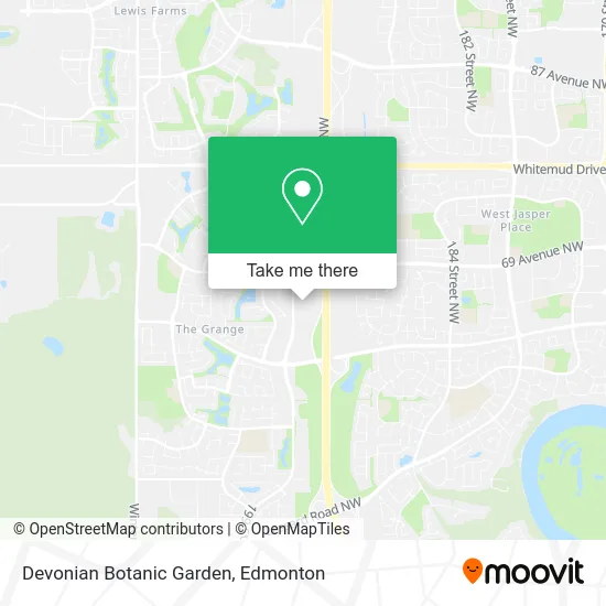 Devonian Botanic Garden map