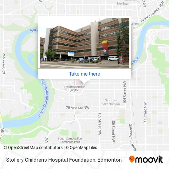 Stollery Children's Hospital Foundation map