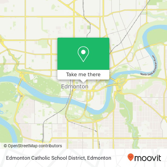 Edmonton Catholic School District map