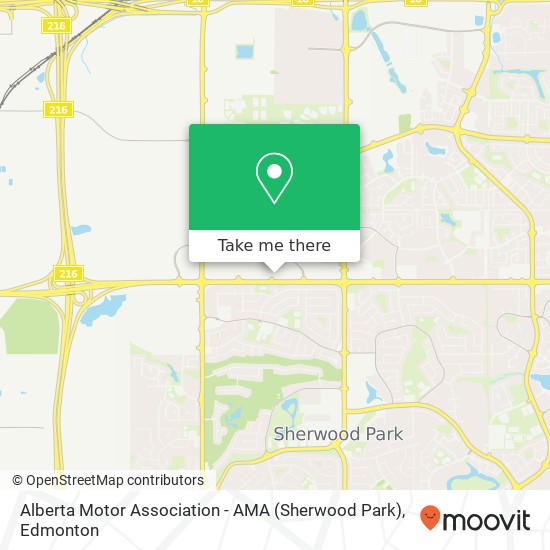 Alberta Motor Association - AMA (Sherwood Park) map