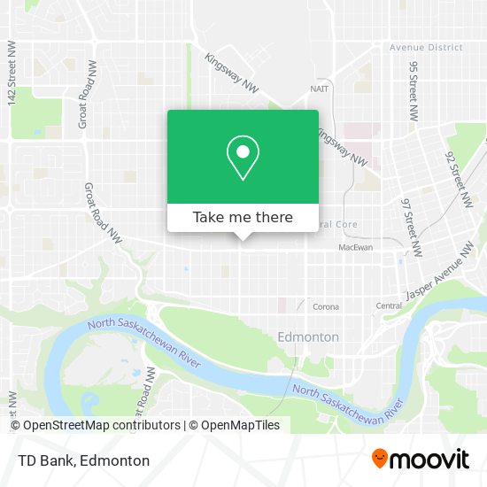 TD Bank map