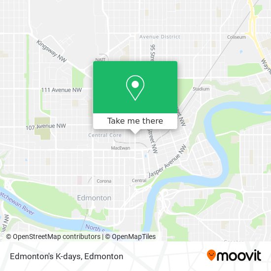 Edmonton's K-days map