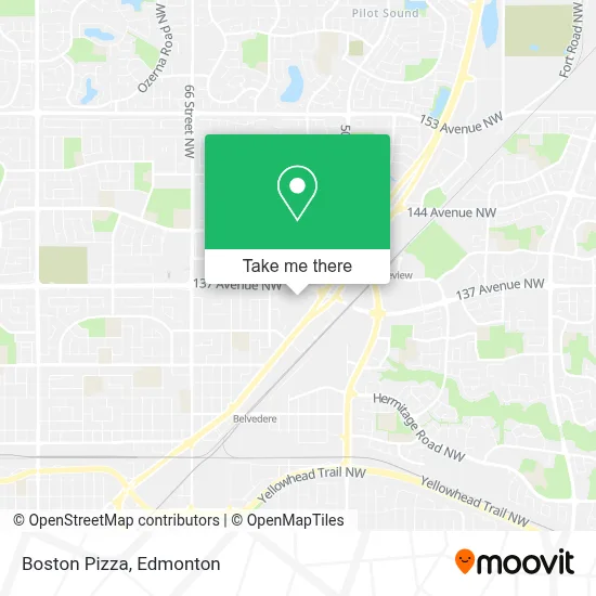 Boston Pizza map