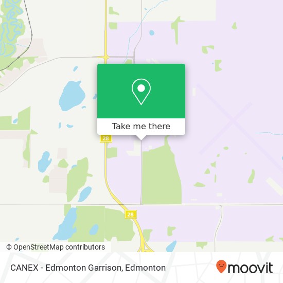 CANEX - Edmonton Garrison map