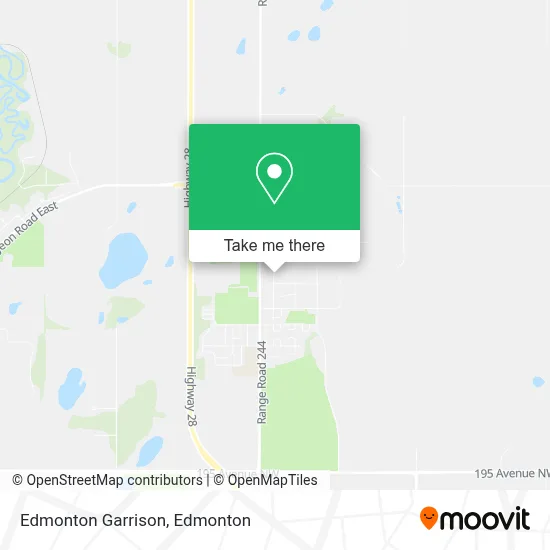 Edmonton Garrison map