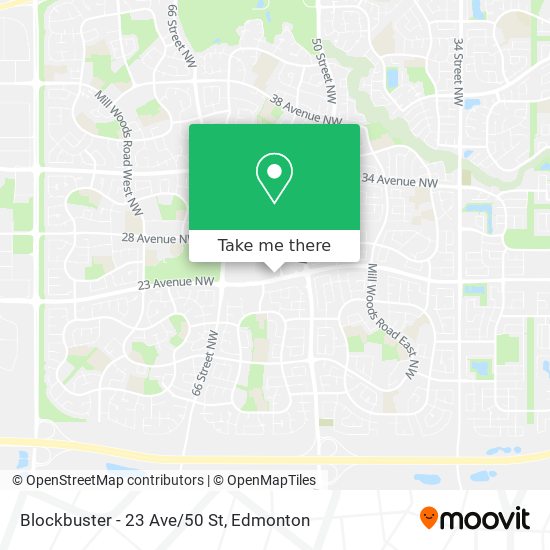 Blockbuster - 23 Ave/50 St map