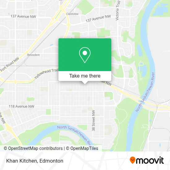Khan Kitchen map
