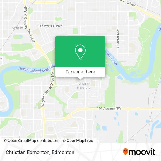 Christian Edmonton map