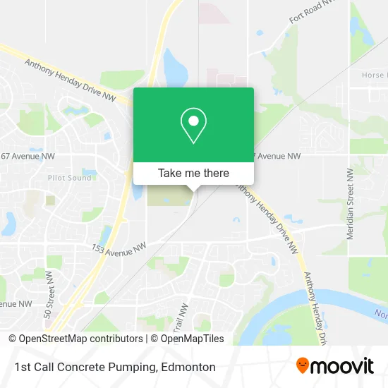 1st Call Concrete Pumping map