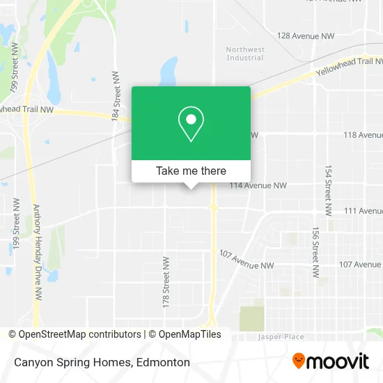 Canyon Spring Homes map