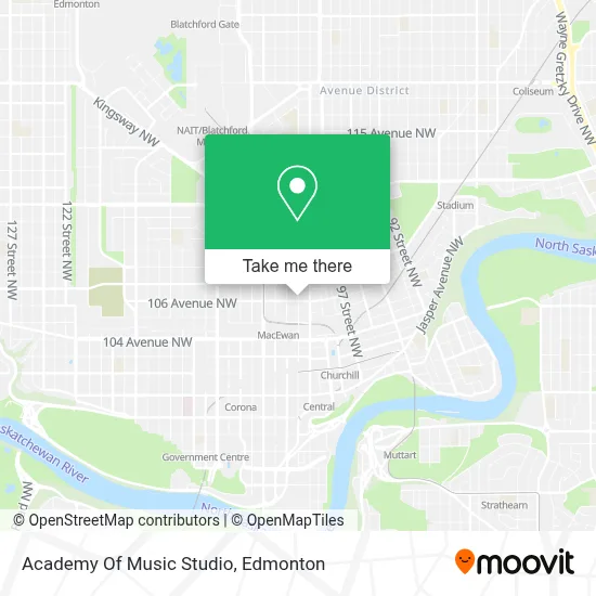 Academy Of Music Studio map