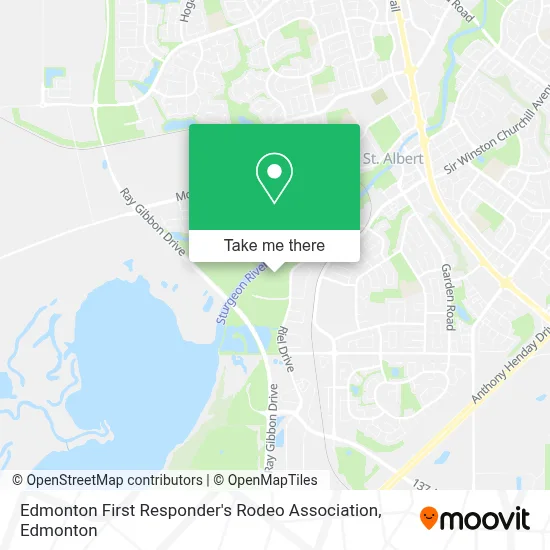 Edmonton First Responder's Rodeo Association map
