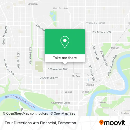 Four Directions Atb Financial map