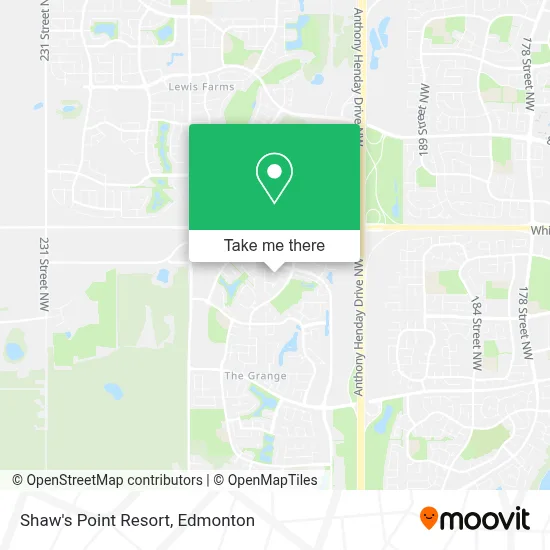 Shaw's Point Resort map