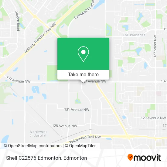 Shell C22576 Edmonton map
