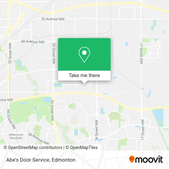 Abe's Door Service map