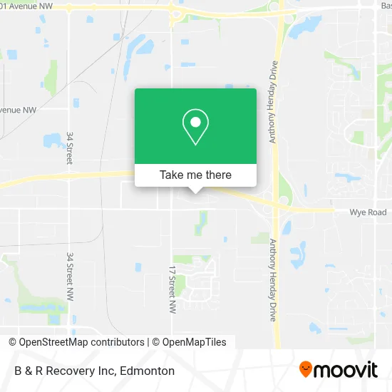 B & R Recovery Inc map