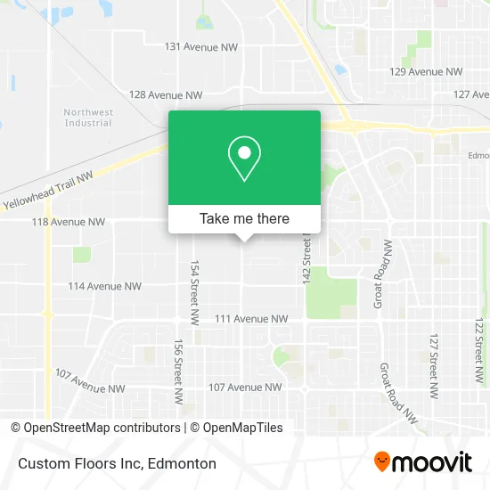 Custom Floors Inc map