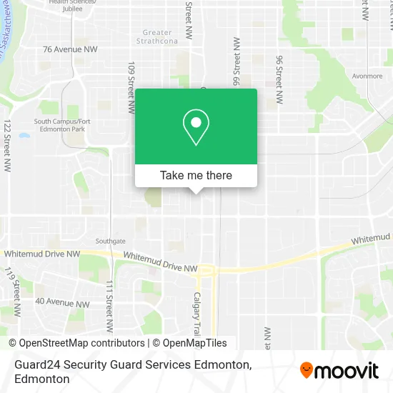 Guard24 Security Guard Services Edmonton map